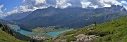 12 Vista panoramica sul Lago di Silvaplana  e verso le Alpi Retiche